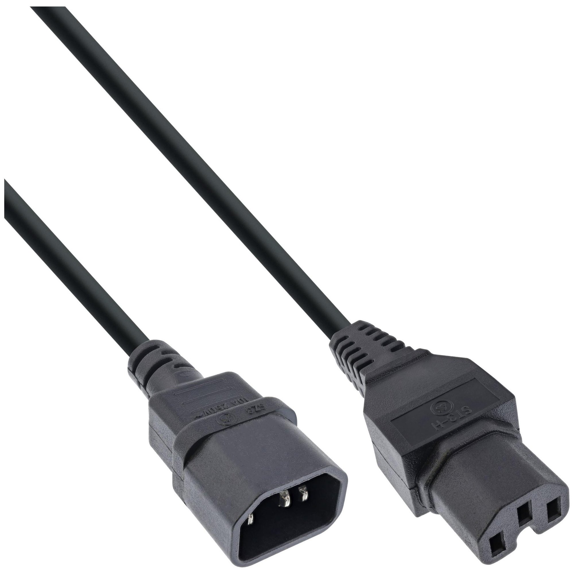 InLine C14 to C15 Cable, 1.8m Black