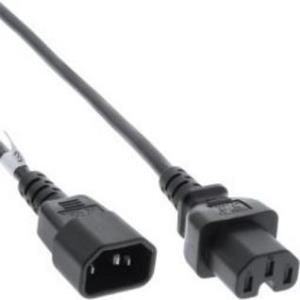 Câble électrique InLine Noir 5 m Coupleur C14 / Coupleur C15