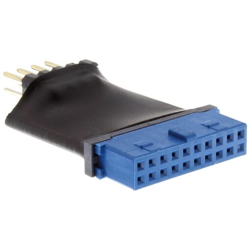InLine USB 3.0 to USB 2.0 Adapter (Black and Blue)