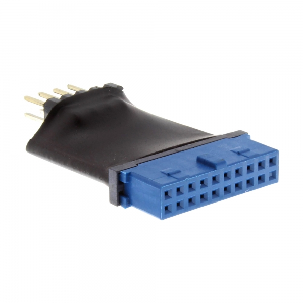 InLine USB 3.0 to USB 2.0 Adapter (Black and Blue)