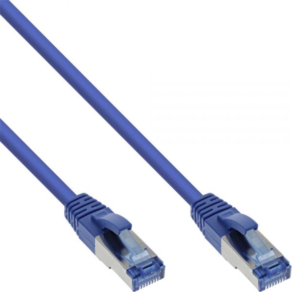 InLine Cat6a Network Cable, 0.5m, Blue