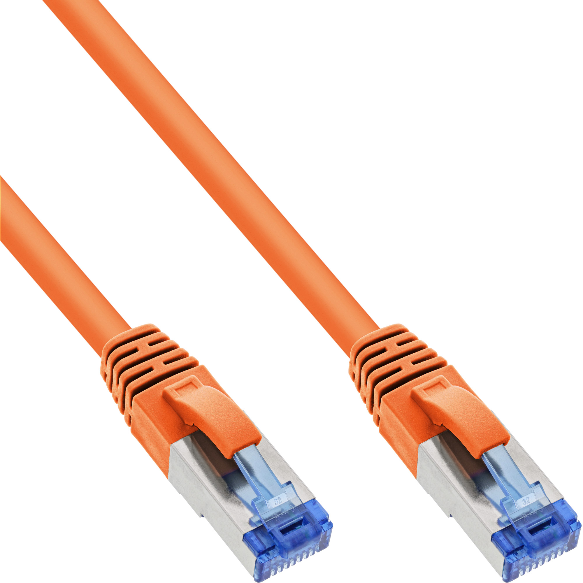 InLine Cat6a Network Cable, 7.5m, Orange