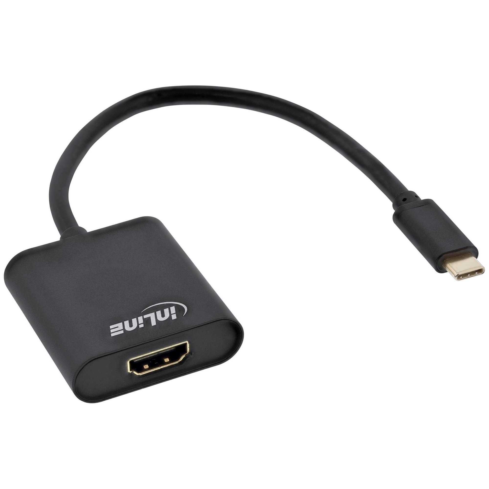 InLine USB Type-C to HDMI Cable 0.2m - Black