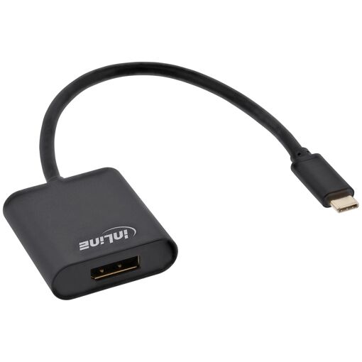 Câble vidéo InLine USB Type-C vers DisplayPort, 0,2 m - Noir