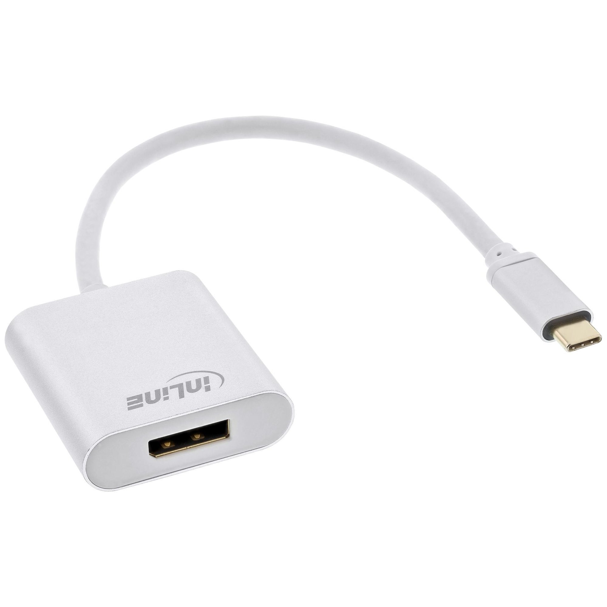 InLine USB Type-C to DisplayPort Cable 0.2m - Silver