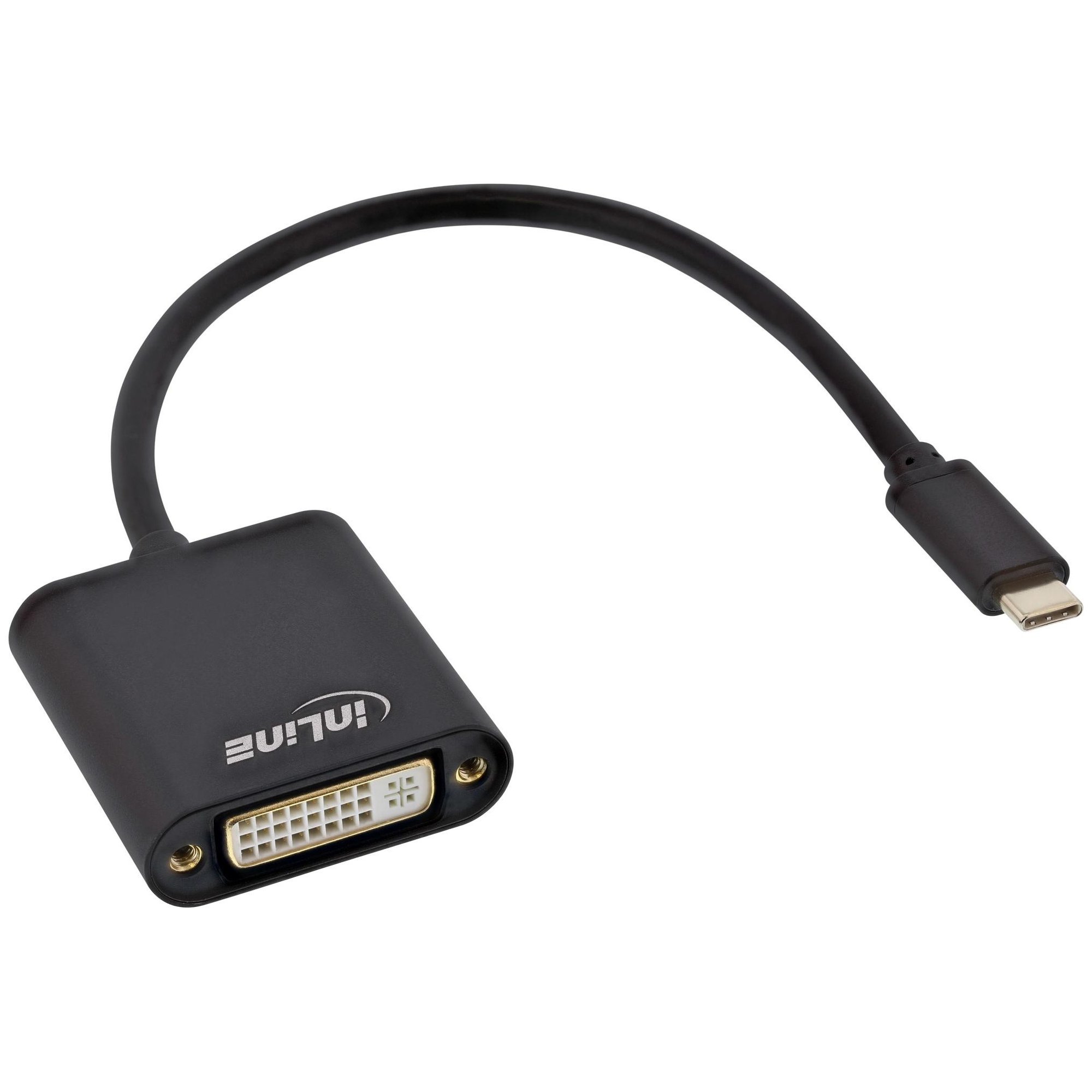 Cable InLine USB Tipo C a DVI-D (0,2 m)