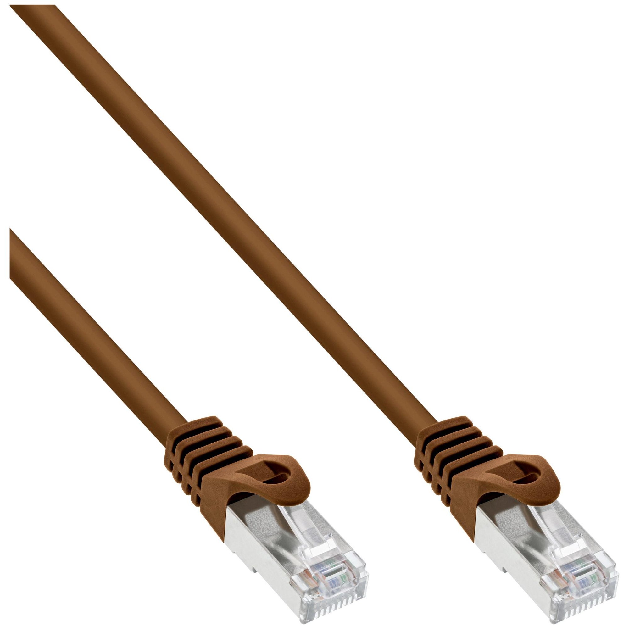 InLine Cat5e SF/UTP (S-FTP) Network Cable, 7.5m, Brown
