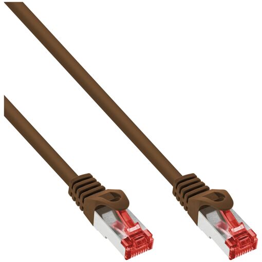 InLine Cat6 S/FTP Cable, 15m, Brown