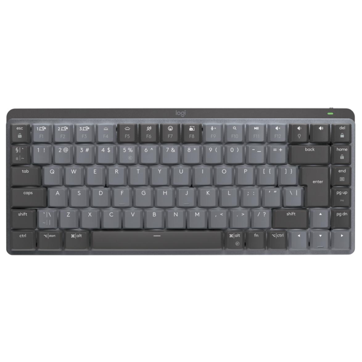 Logitech Master Wireless RF Keyboard and Mouse Set with Bluetooth, QWERTY US International Layout, Graphite