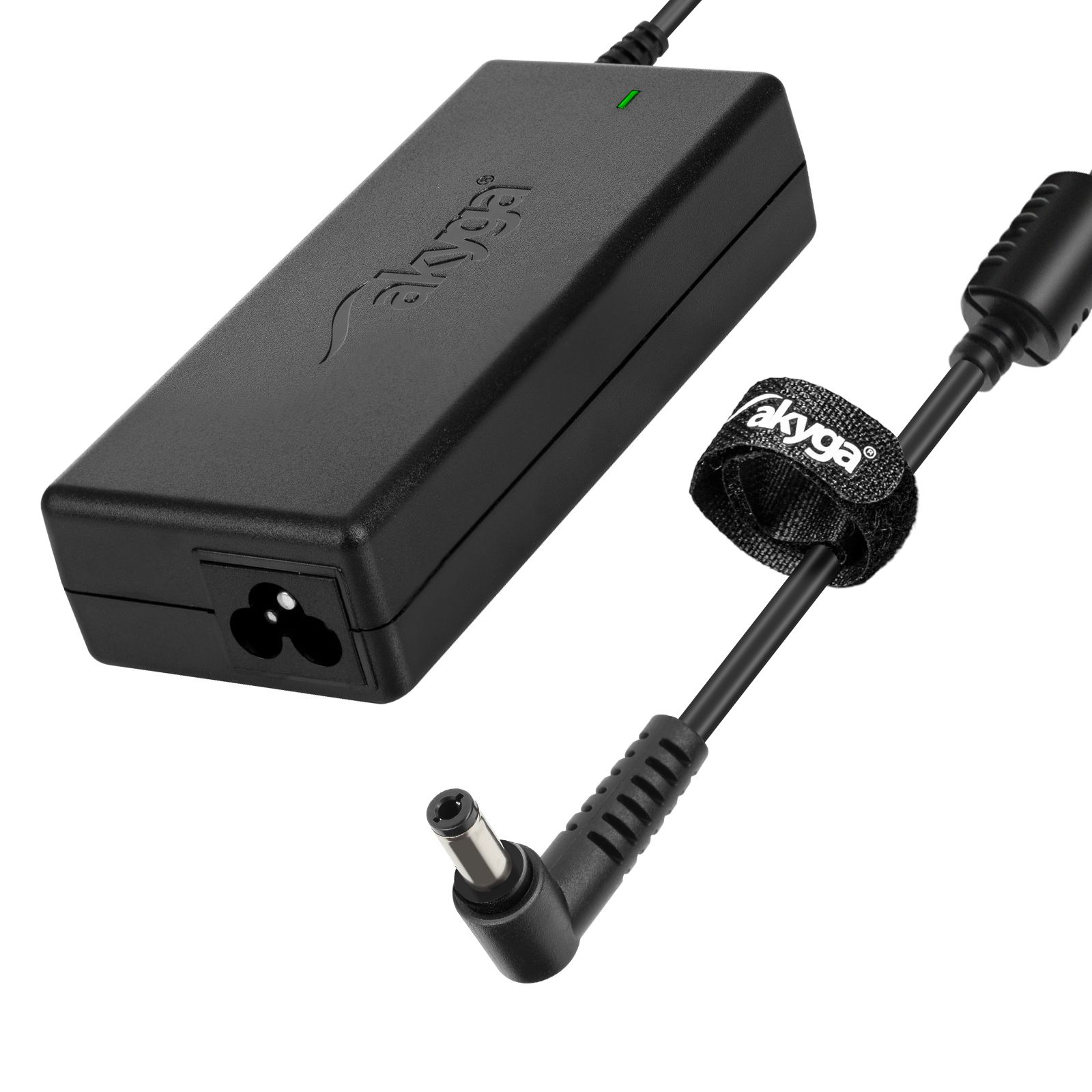Cargador portátil de Akyga 90 W con conector de 5,5 x 2,5 mm - Negro