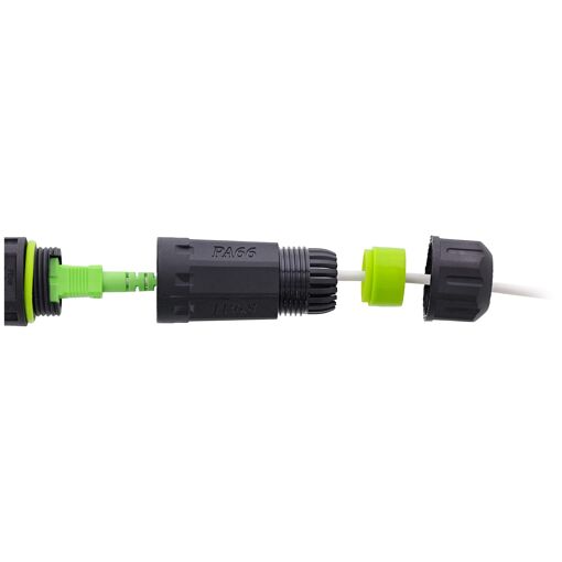 Accesorio de cable InLine Negro (Poliamida, Silicona)