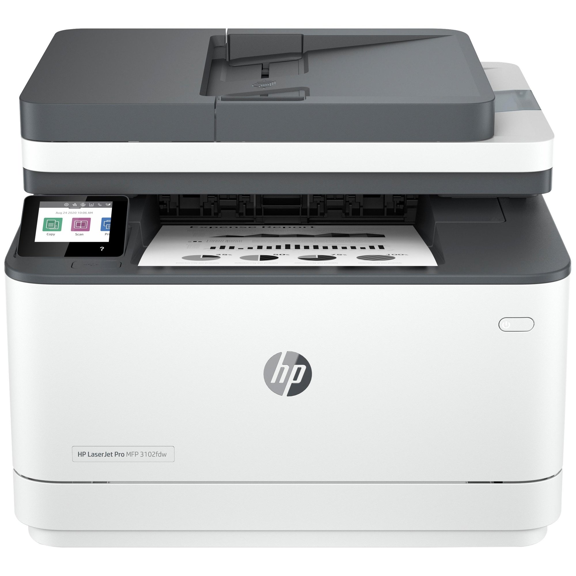 HP LaserJet Pro 3102fdw Wireless Multifunction Printer, Black-White, Duplex