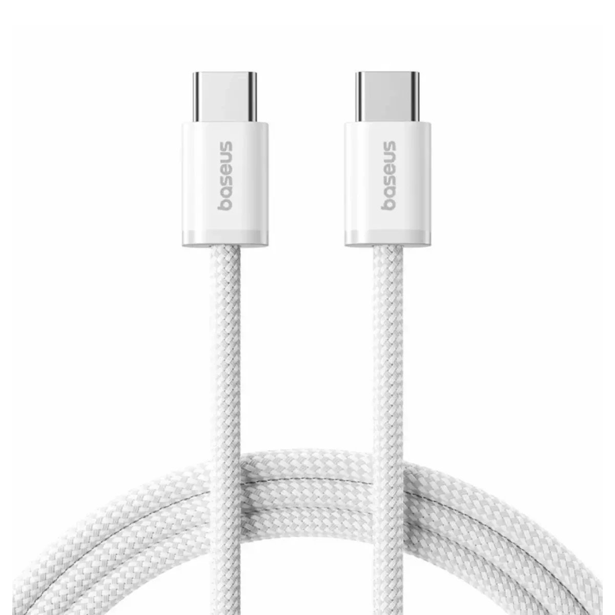 Baseus USB-C Dynamic 4 Series 100W, 480Mbps Cable - 1m, White