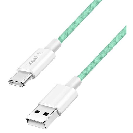 Cable LogiLink USB 2.0, USB-A a USB-C, 1m, Verde