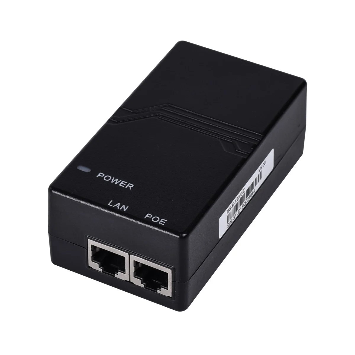 Ruijie 15.4W PoE Injector - IEEE802.3af, RJ45, 10/100/1000 Mbps, Black