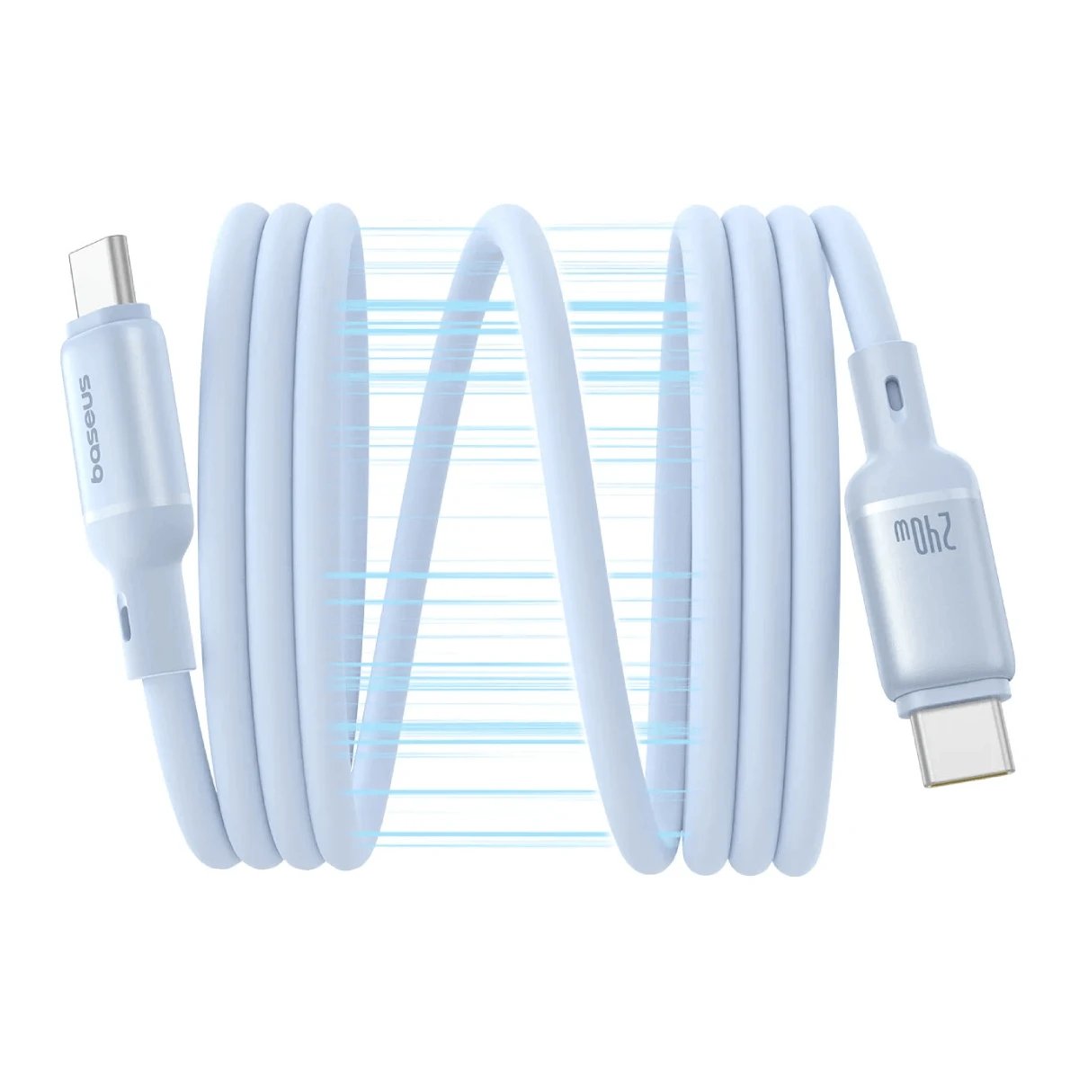 Câble Baseus Picogo magnétique USB-C 240W 1m Bleu