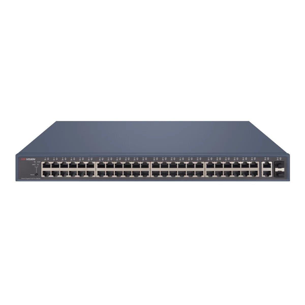 Commutateur Hikvision Smart Managed PoE 48 ports Gigabit PoE+ avec 2 ports Gigabit RJ45/SFP