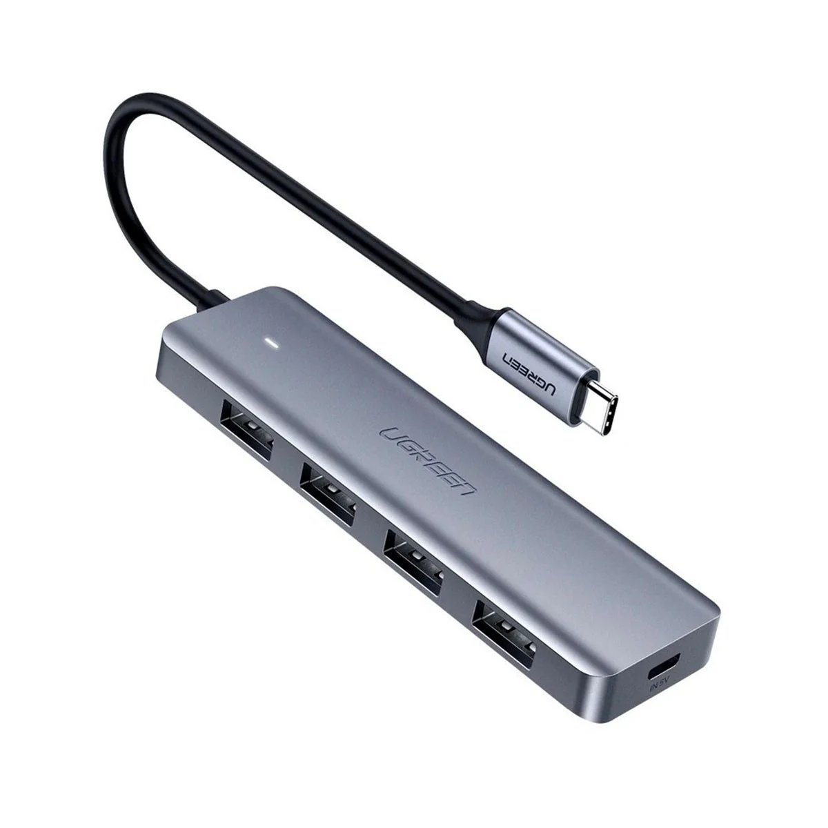 Hub Ugreen USB-C (4 x USB 3.2 Gen 1, Gris)