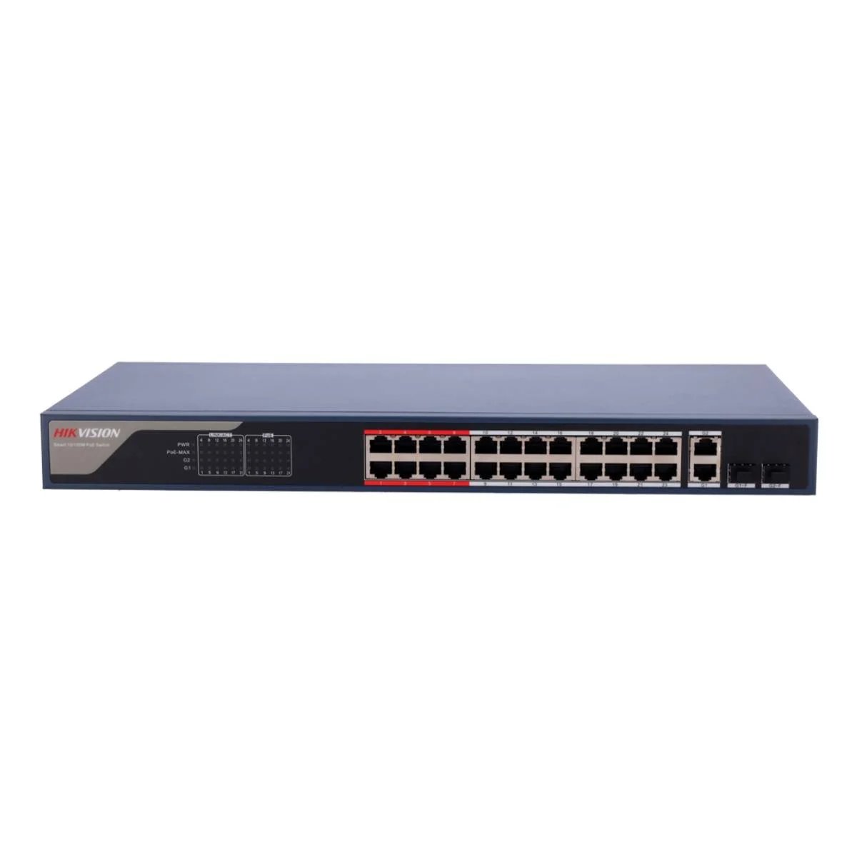 Commutateur Hikvision 24 ports PoE 10/100 Mbps - DS-3E1326P-EI(B)