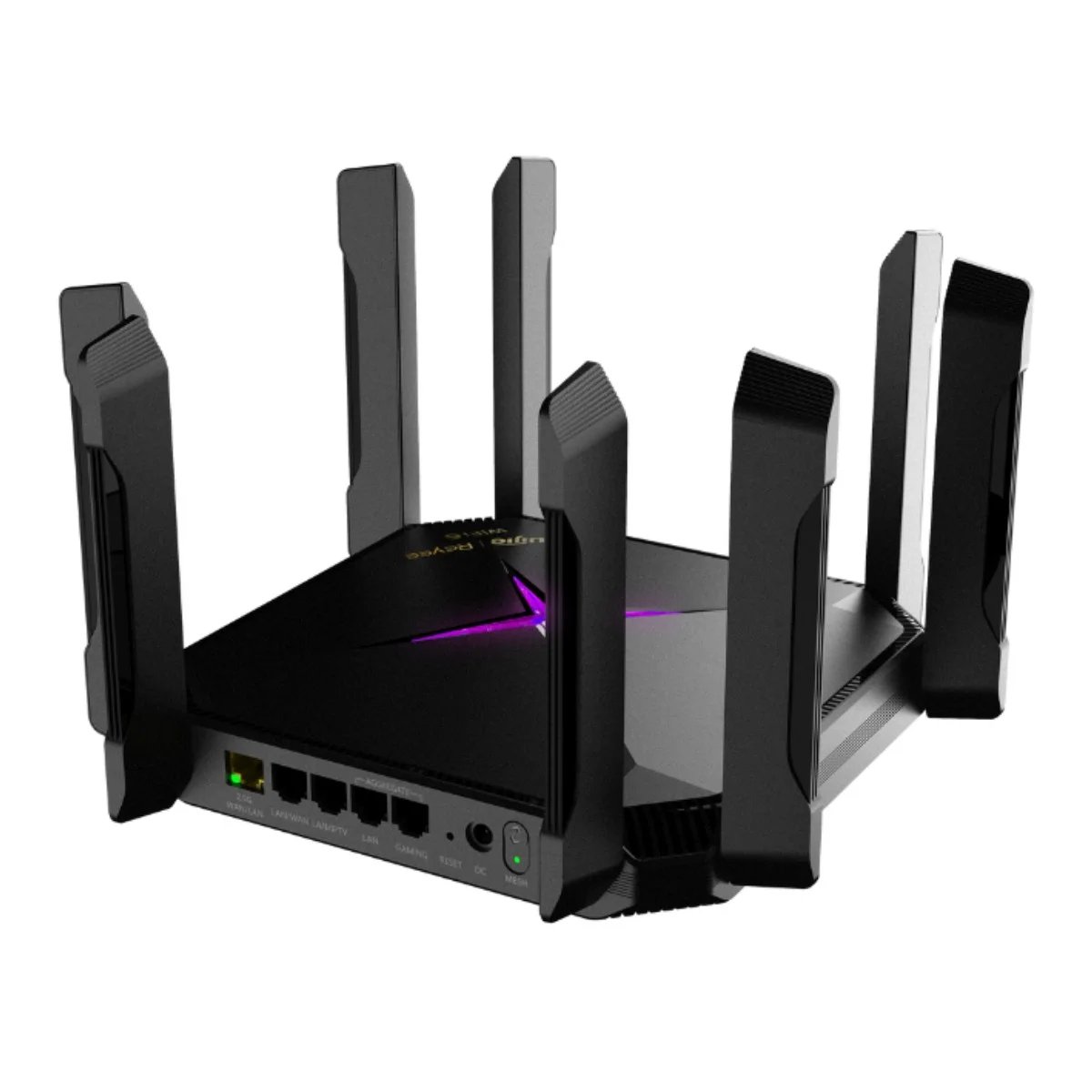 REYEE RG-EW6000GX Gigabit Mesh WiFi 6 Router, 4x RJ45 Ports, Dual Band 2.4/5 GHz, Black