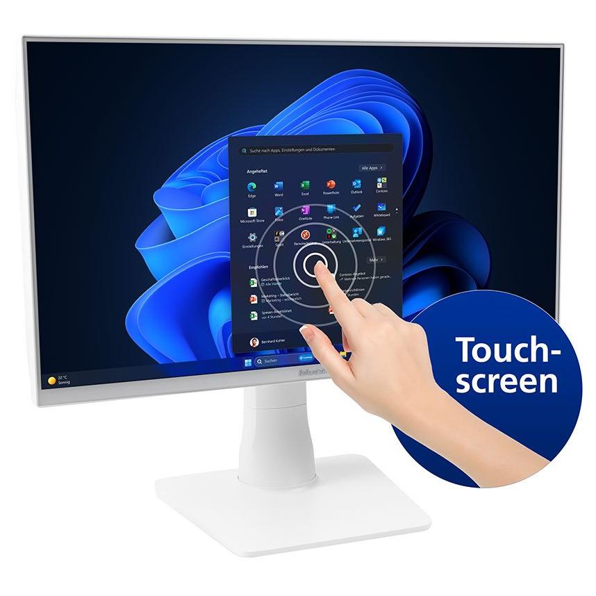 Bluechip BUSINESSline AIO23500t *White* - 23.8" Full HD Touchscreen PC