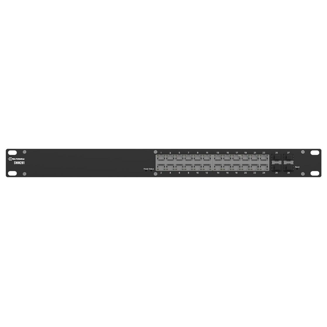 Conmutador Teltonika SWM281 gestionado - 24x 10/100/1000 + 4x SFP de Gigabit