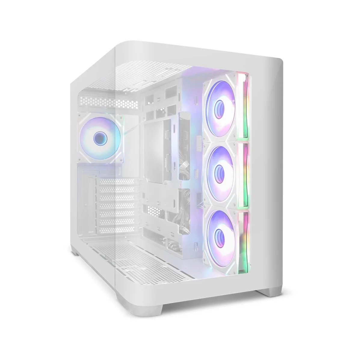 Zolyd Krytera ATX Glass Case - White ARGB