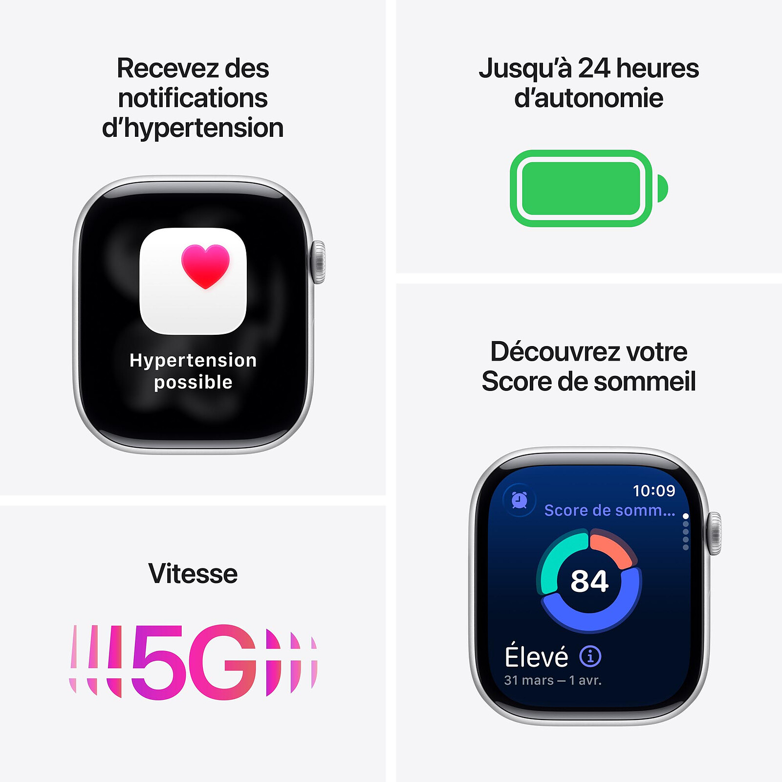 Apple Watch Series 11 GPS + Cellular 42 mm Aluminium Sidereal Grey Sport Band Black S/M