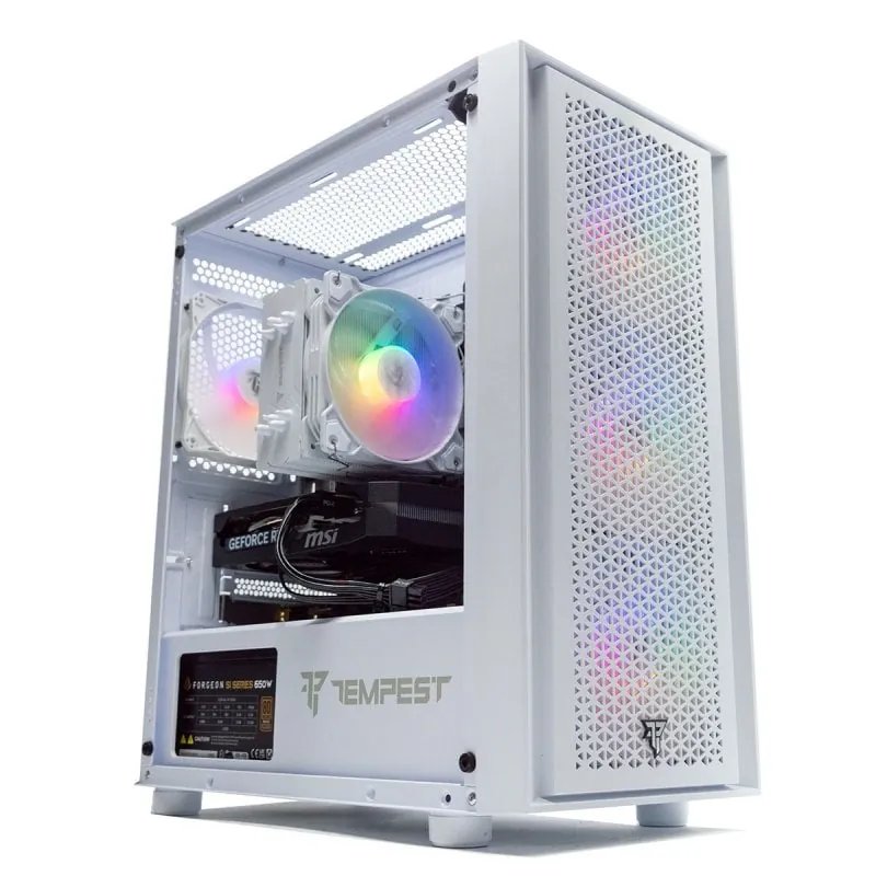 PcCom V2 - Intel Core i5, 32GB RAM, 1TB SSD, RTX 5060 & Windows 11 Home - White