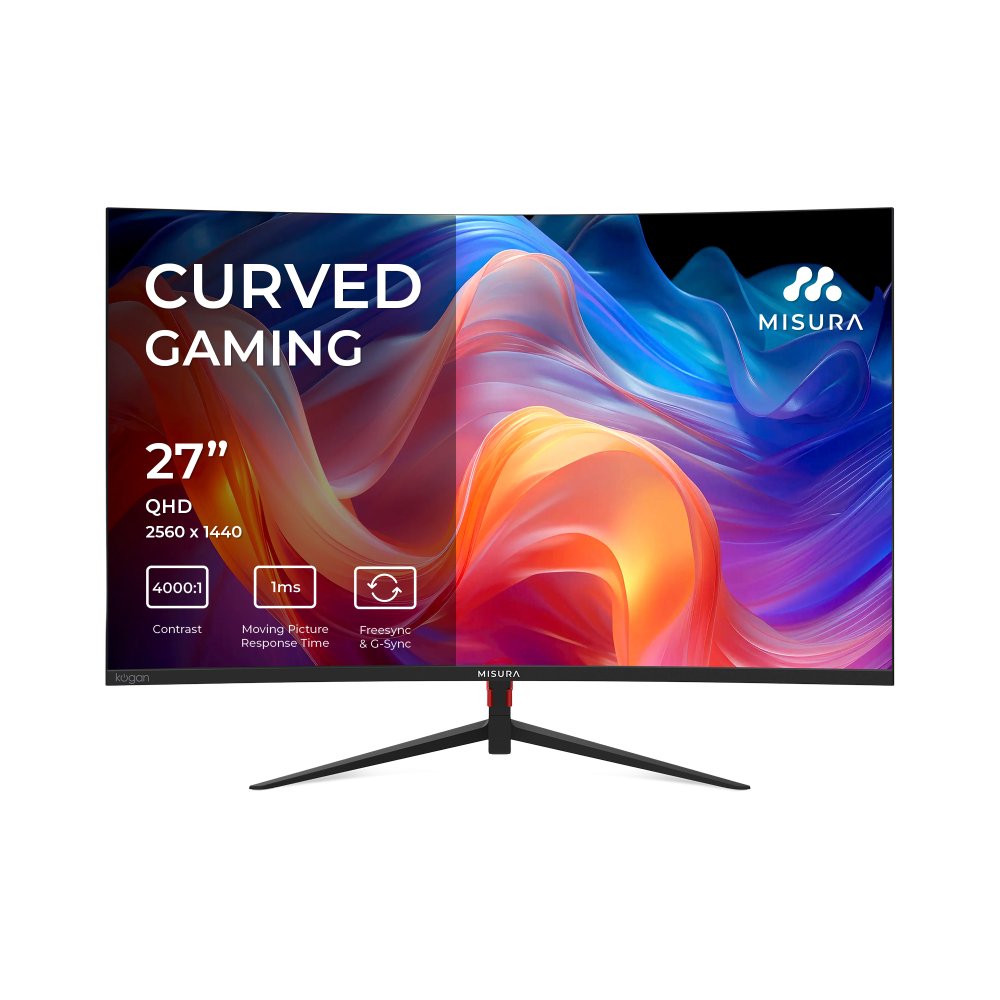 Misura MM27DQI 27" Curved Gaming Monitor 165Hz 2560x1440