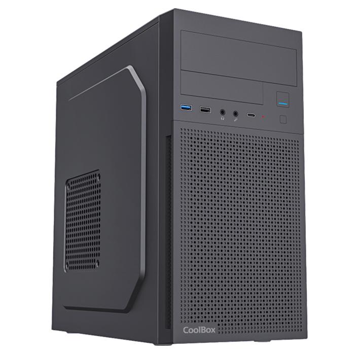 Unidad central CoolBox COO-PCM680-1 (Tamaño: 30 cm x 20 cm x 10 cm, Color: Negro, Capacidad: 680 c.i.)