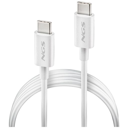 Câble NGS ZYRO 60W-1 USB C - 1m, Blanc