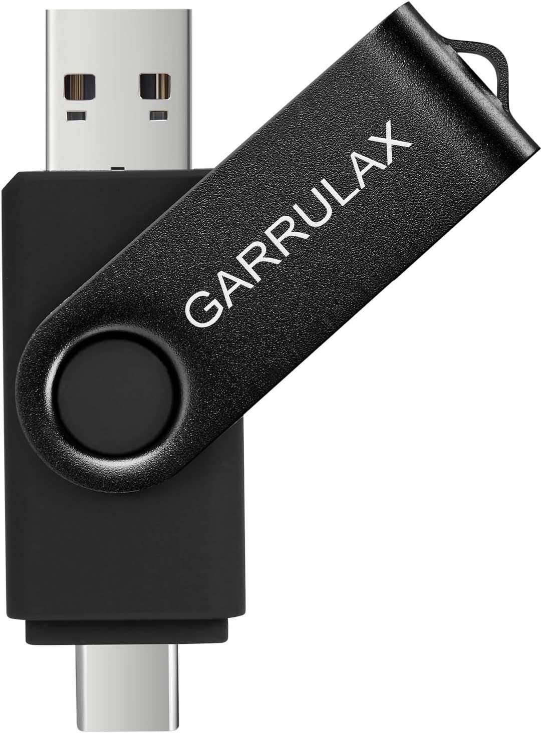 VBSUDGYDFG 2-in-1 Rotating USB Type-C 2.0 Flash Drive for Android, MacBook, Tablets, PC (Black, 16GB)