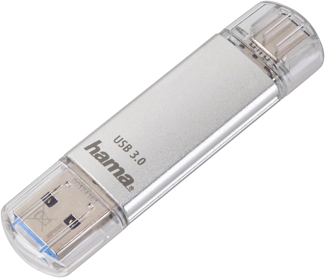 VBSUDGYDFG USB-C Flash Drive 64GB (Double Connectors, Aluminum, Universal Data Storage for Smartphone/Tablet/PC)