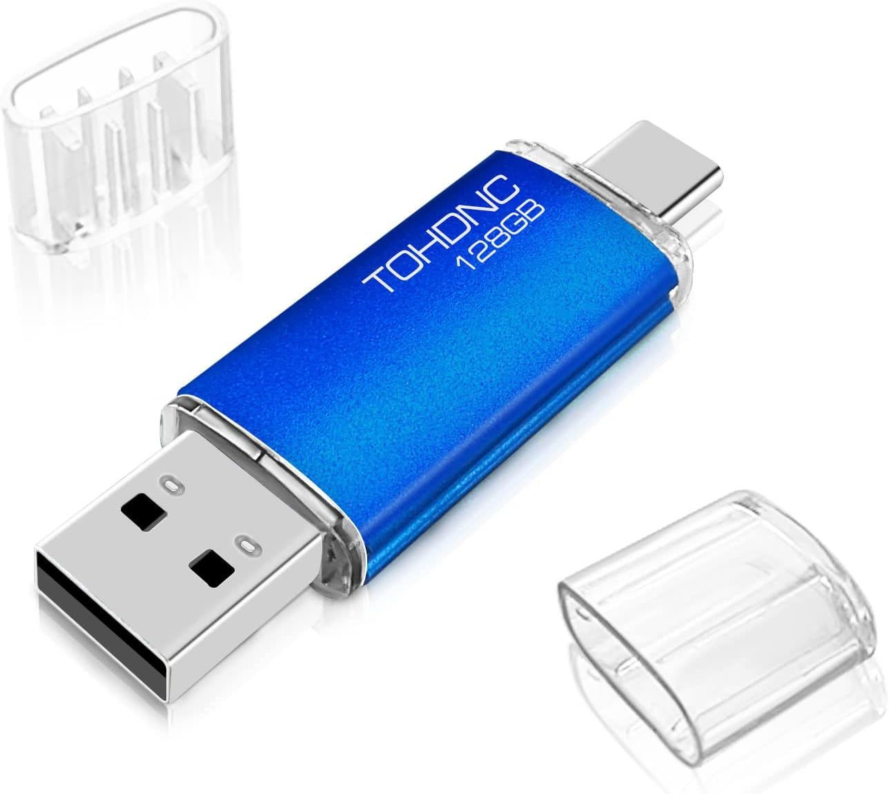 USB C 128GB Flash Drive - 2-in-1 OTG Portable Type-C Memory Stick