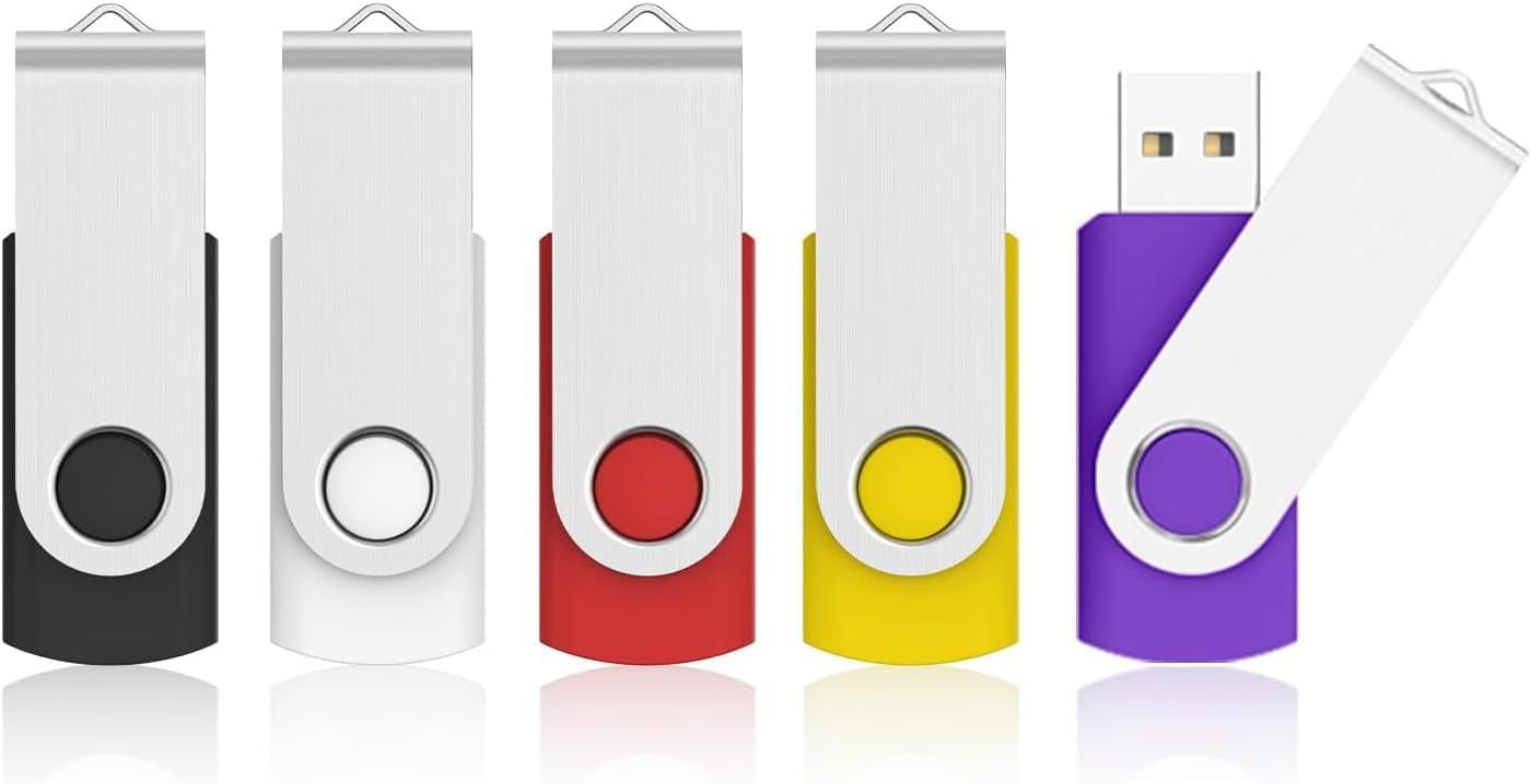 VBSUDGYDFG 8GB USB Flash Drive Lot of 5