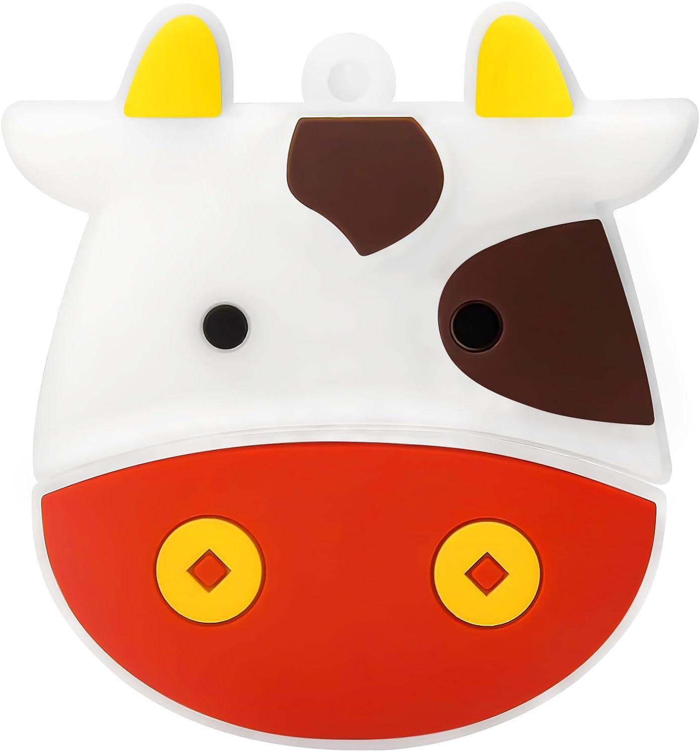 VBSUDGYDFG 32GB USB Flash Drive with Cow Pattern, White Red