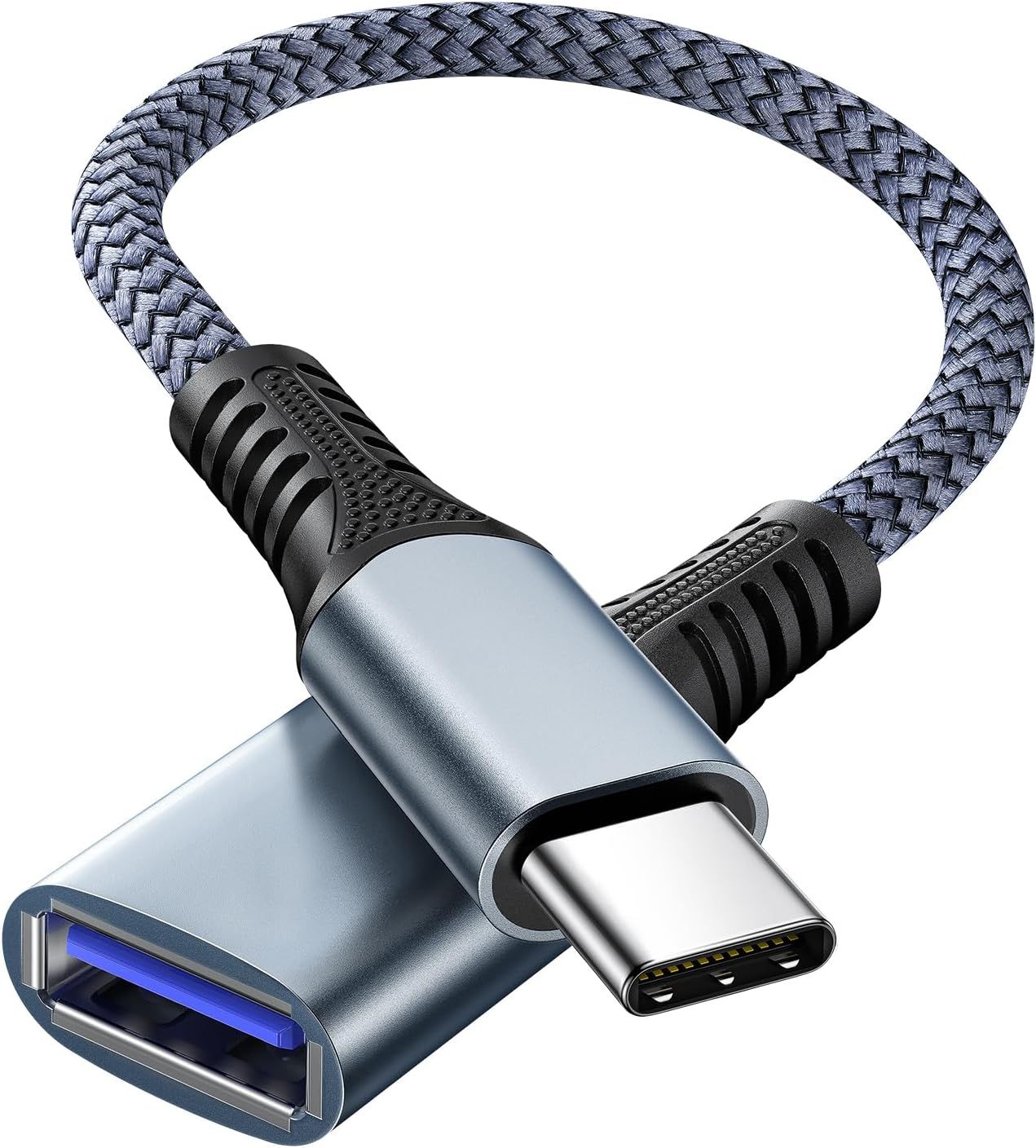 USB C to USB 3.0 OTG Adapter, Thunderbolt3 on-the-go Cable for iPhone 16/15 Pro Max, Samsung Galaxy S23/S22/S21/S20/S23 Ultra, MacBook Pro/Air