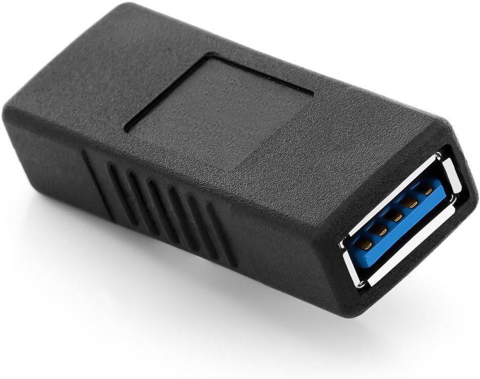 VBSUDGYDFG USB 3.0 Adapter - Female to Female Coupler for Easy Cable Connection and Extension