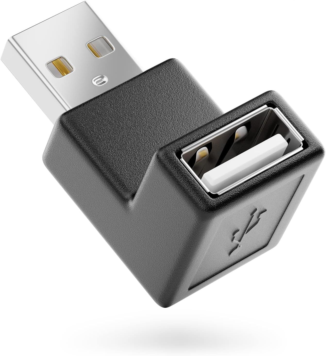 VBSUDGYDFG 90 Degree USB 2.0 Angle Adapter