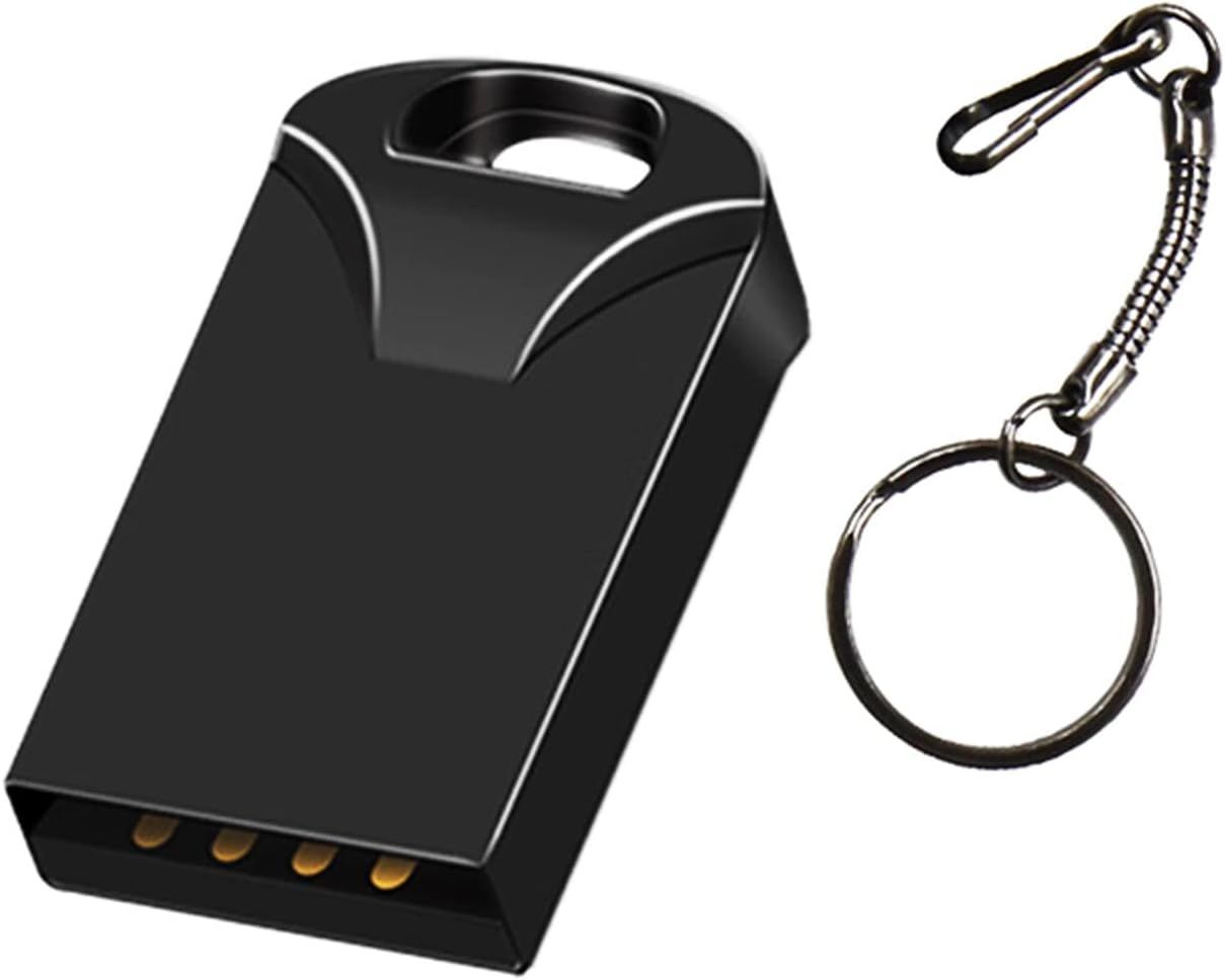 Super Mini USB Flash Drive, Waterproof & Dustproof, Shock Resistant (Black 64GB)