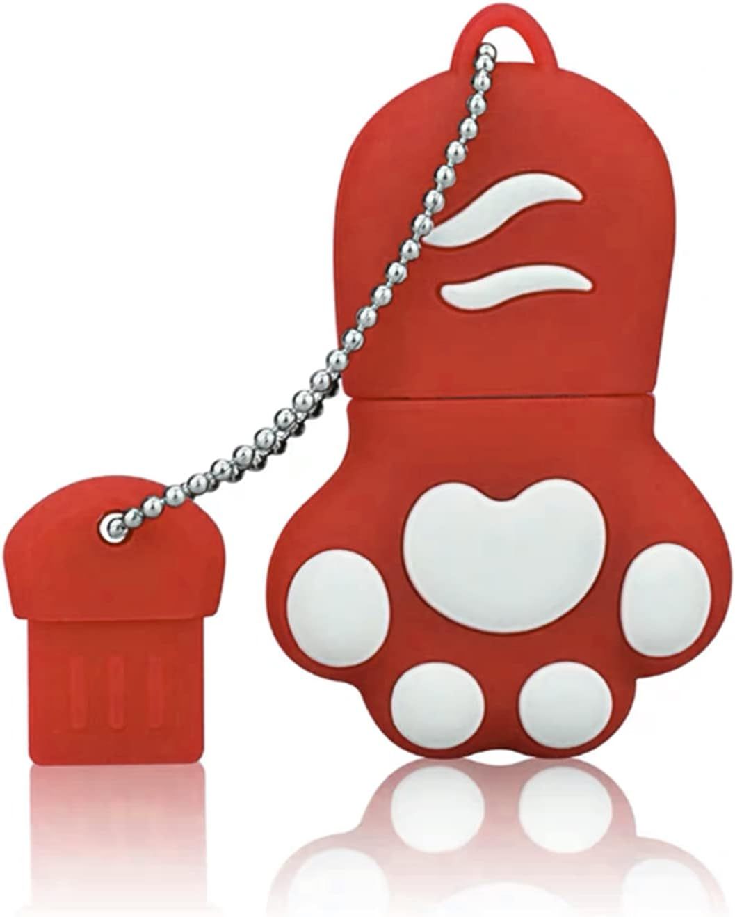 VBSUDGYDFG 3.0 USB Flash Drive - Cartoon Cat Paw, 64GB