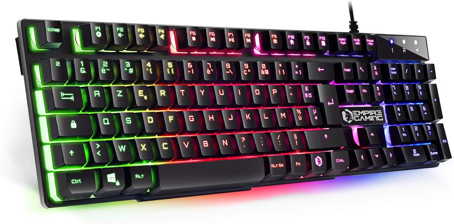 VUDSHGSYD Gamer New K300 (AZERTY) Mechanical Keyboard with RGB LED Backlighting