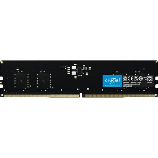 Módulo de memoria Crucial 8GB ECC DDR5 (1x8GB, 288 pines DIMM, 5600MHz, latencia CAS 46)
