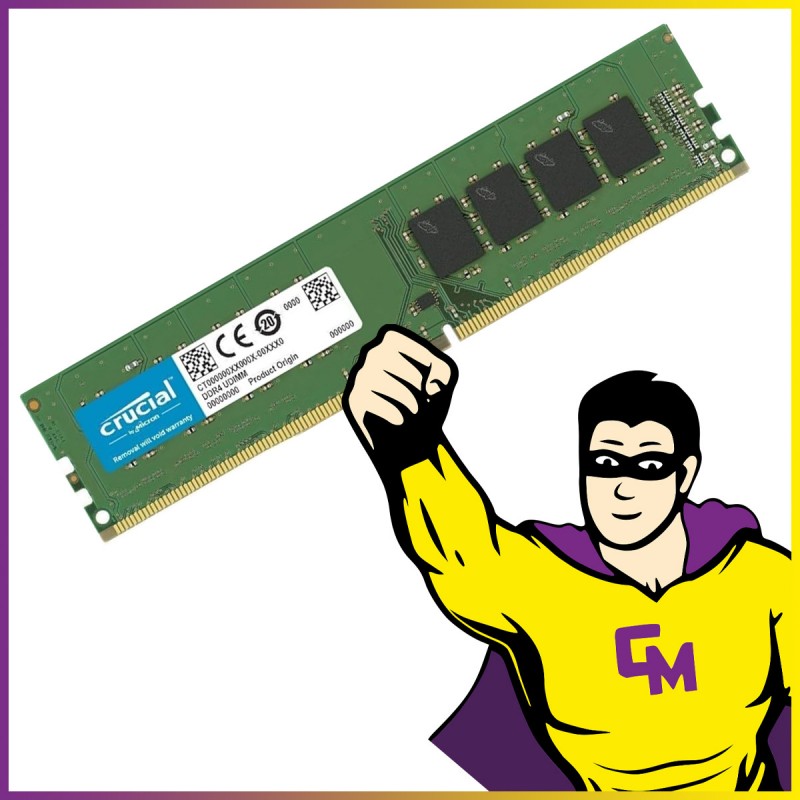 Crucial 8GB DDR4 RAM (CT8G4DFRA32A) - 3200MHz, 1.2V