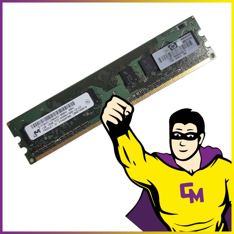 Micron 1GB DDR2 RAM (MT8HTF12854AZ-800H1) - PC2-6400, 800MHz, 1.8V