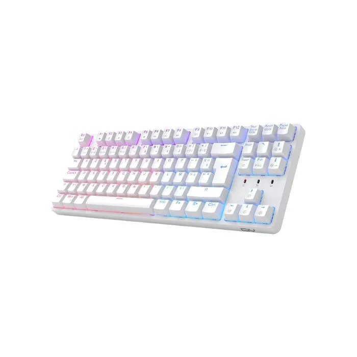 CIY TKL Mechanical Gaming Keyboard with RGB Lighting - Hot-Swap Switches, Tenkeyless Design (White)