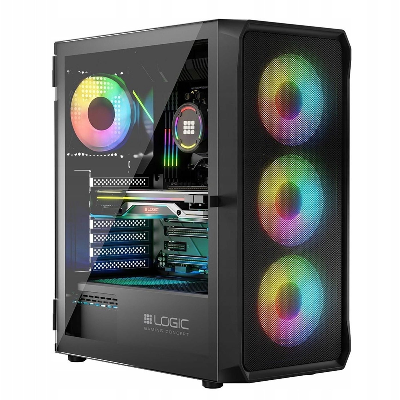 VIST ARGB Gaming PC - Ryzen 7 5700X, 32GB RAM, RX 9060 XT, 1TB SSD, WIFI, Windows 11 Pro