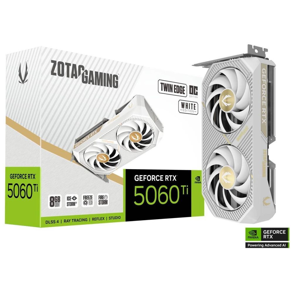 Zotac GeForce RTX 5060 Ti Twin Edge OC White, 8GB GDDR7, PCI-Express