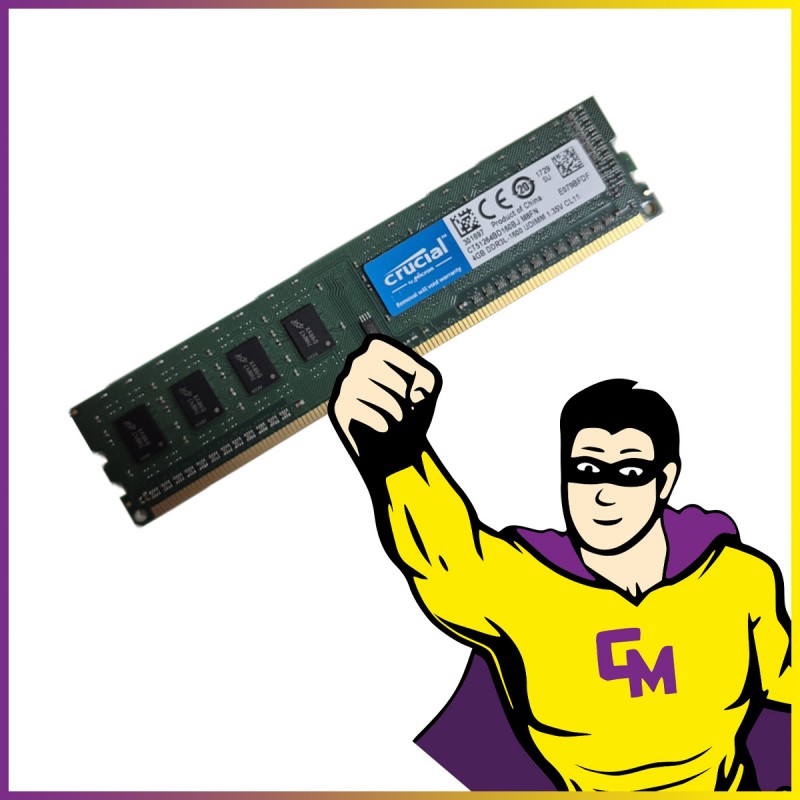 Crucial 4GB DDR3L RAM (CT51264BD160BJ.M8FN) - 1600MHz PC Memory